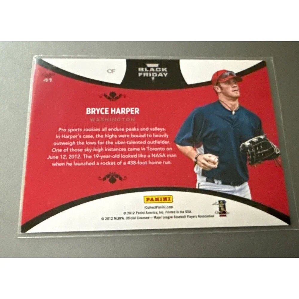 2012 Panini Black Friday - Bryce Harper #41 /599 (RC)